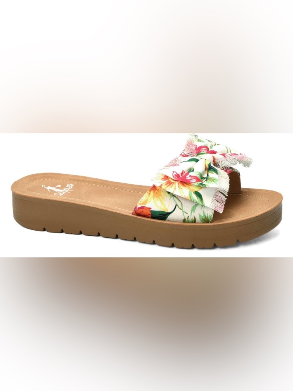CORKYS SPRAY TAN WHITE FLORAL
Size 10